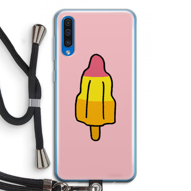 Raketijsje: Samsung Galaxy A50 Transparant Hoesje met koord