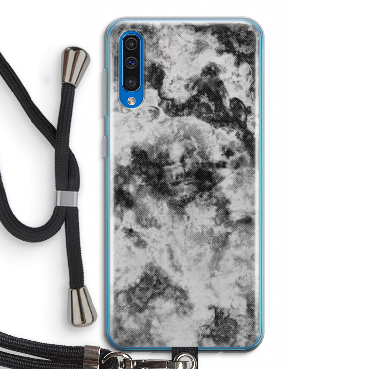 Onweer: Samsung Galaxy A50 Transparant Hoesje met koord