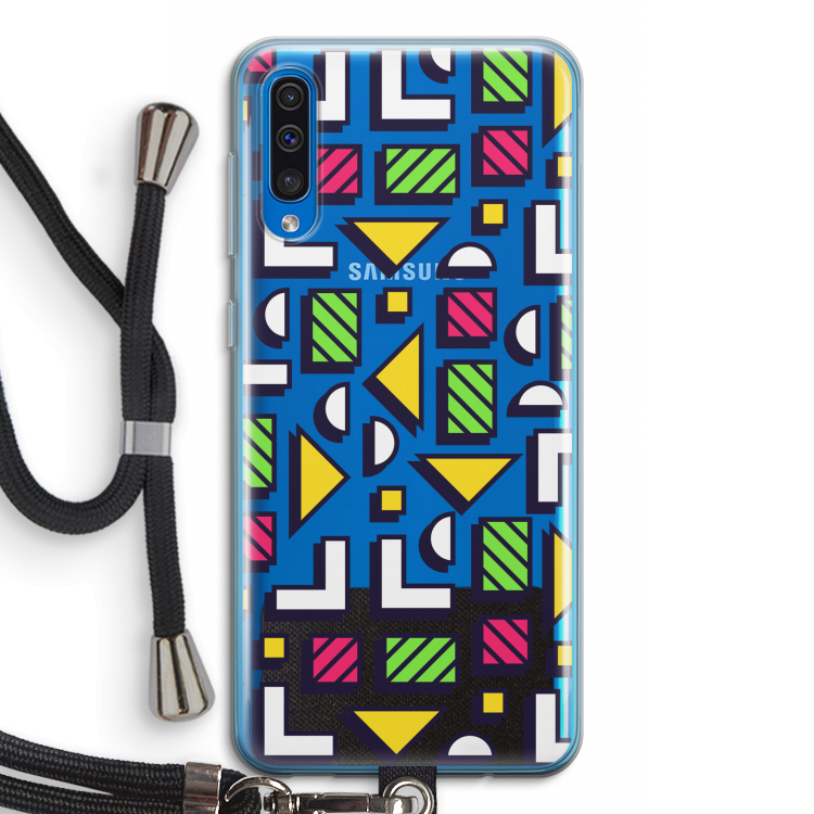 8-bit N°4: Samsung Galaxy A50 Transparant Hoesje met koord