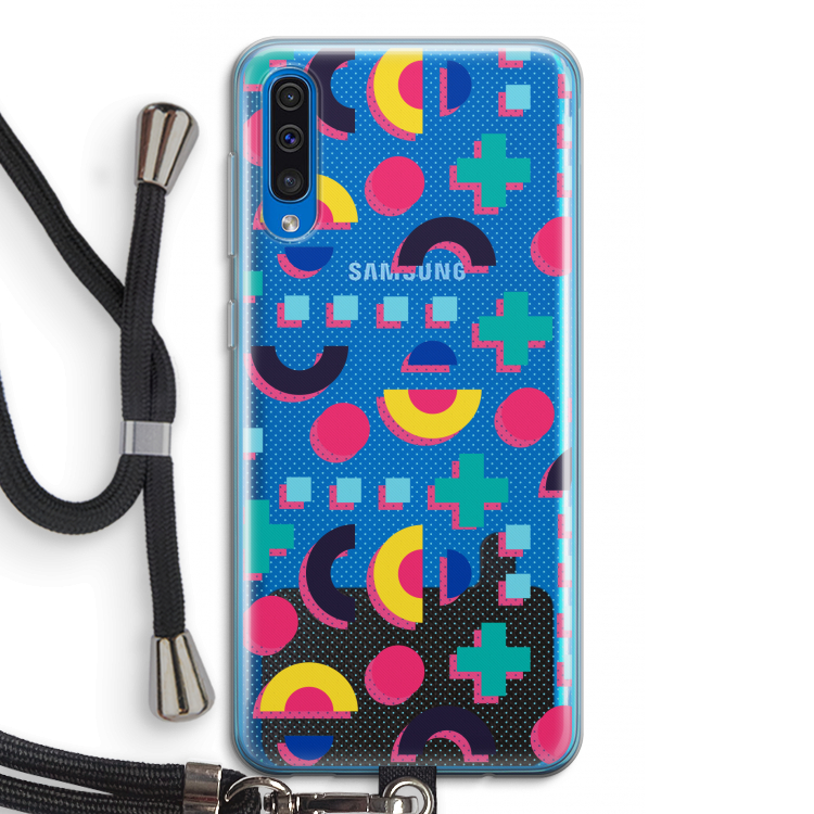 8-bit N°2: Samsung Galaxy A50 Transparant Hoesje met koord