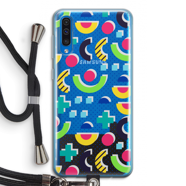 8-bit N°1: Samsung Galaxy A50 Transparant Hoesje met koord