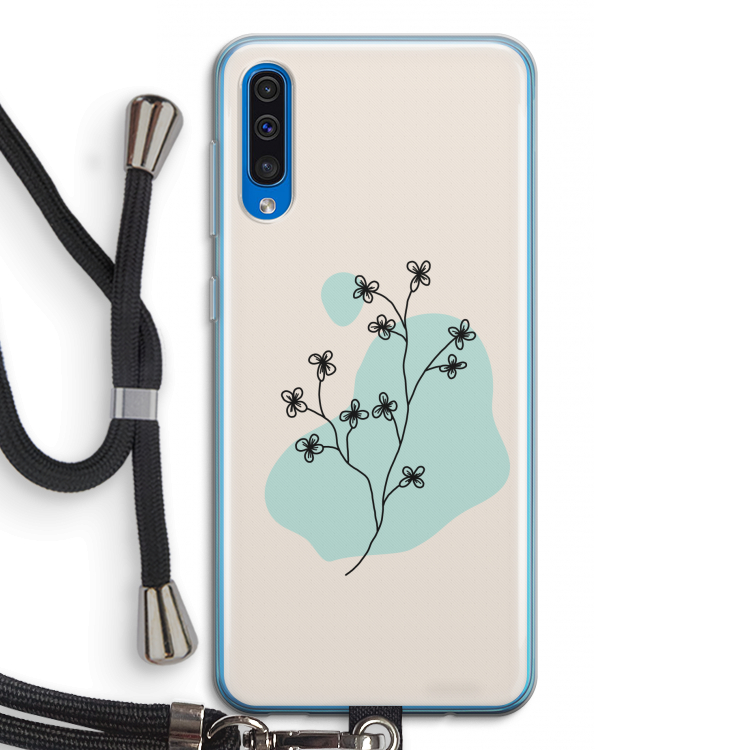 Love your petals: Samsung Galaxy A50 Transparant Hoesje met koord