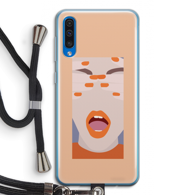 Surprise: Samsung Galaxy A50 Transparant Hoesje met koord