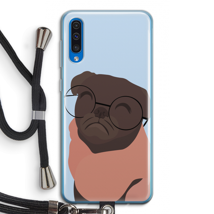 Ludo: Samsung Galaxy A50 Transparant Hoesje met koord