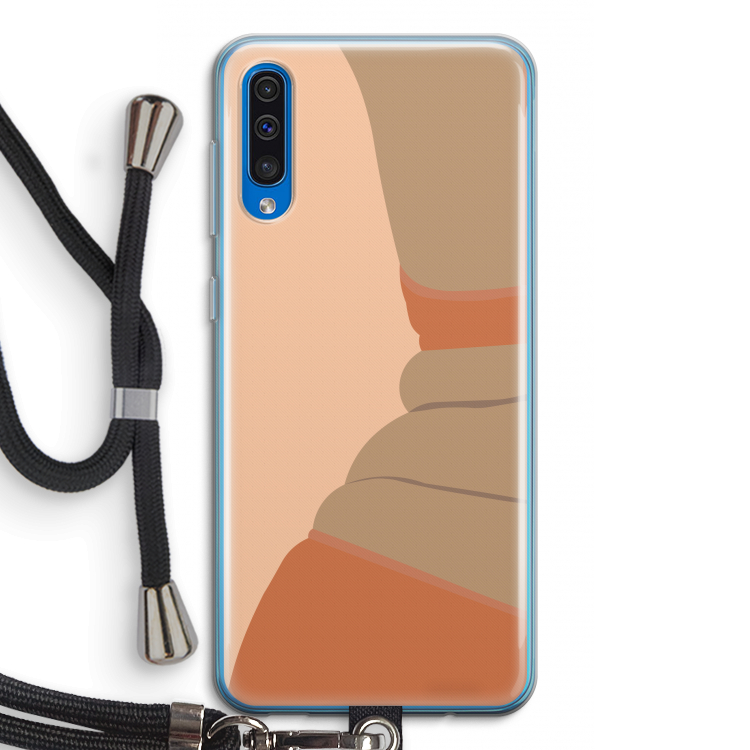 Bikini: Samsung Galaxy A50 Transparant Hoesje met koord