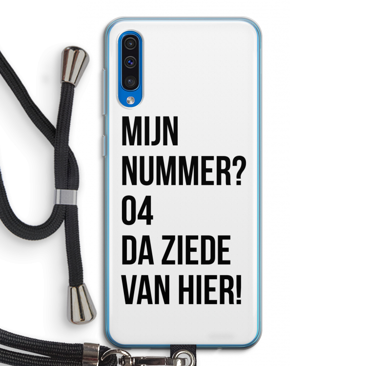 Da ziede van hier: Samsung Galaxy A50 Transparant Hoesje met koord