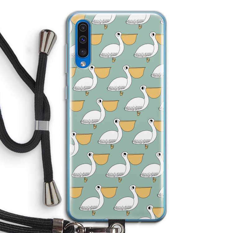 Pelican: Samsung Galaxy A50 Transparant Hoesje met koord