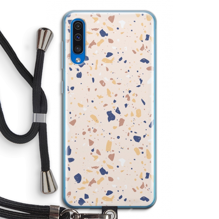 Terrazzo N°23: Samsung Galaxy A50 Transparant Hoesje met koord