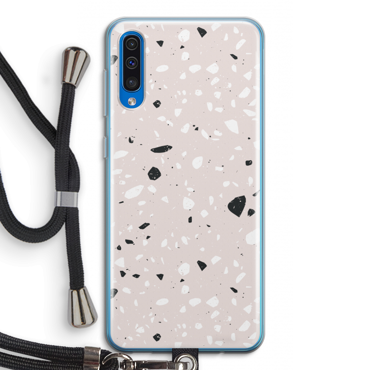 Terrazzo N°20: Samsung Galaxy A50 Transparant Hoesje met koord