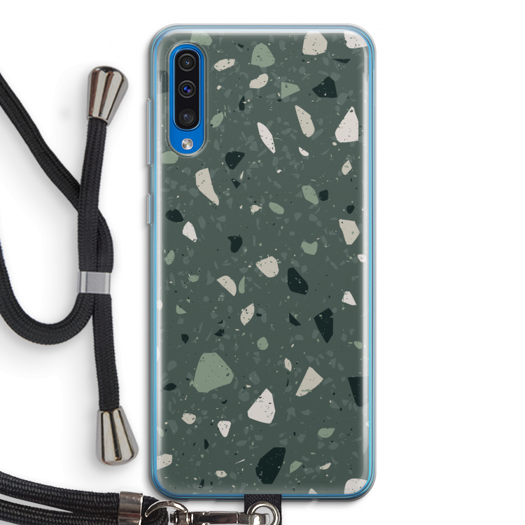 Terrazzo N°19: Samsung Galaxy A50 Transparant Hoesje met koord