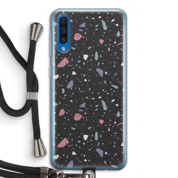 Terrazzo N°16: Samsung Galaxy A50 Transparant Hoesje met koord