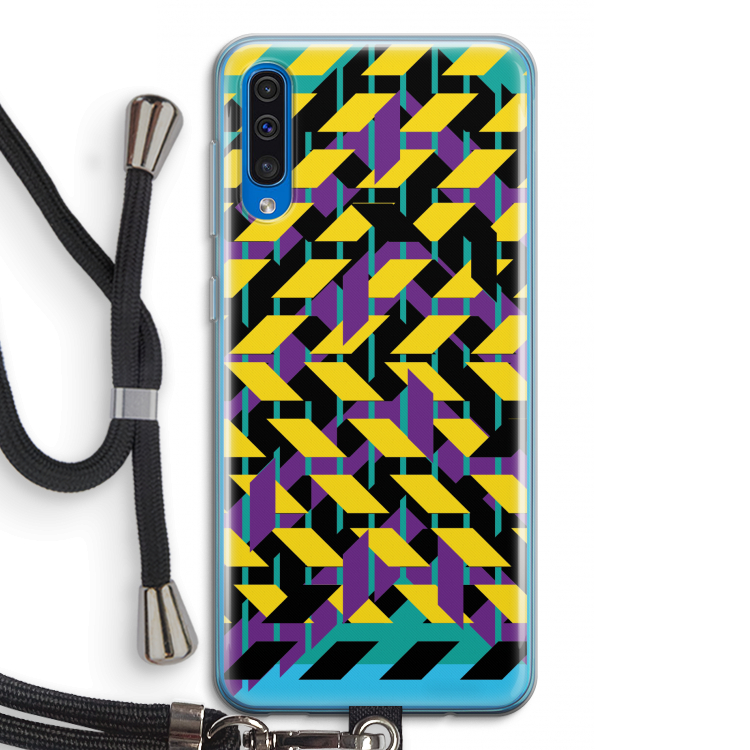 Skew Bee 3: Samsung Galaxy A50 Transparant Hoesje met koord