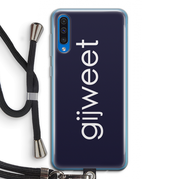 Gijweet: Samsung Galaxy A50 Transparant Hoesje met koord