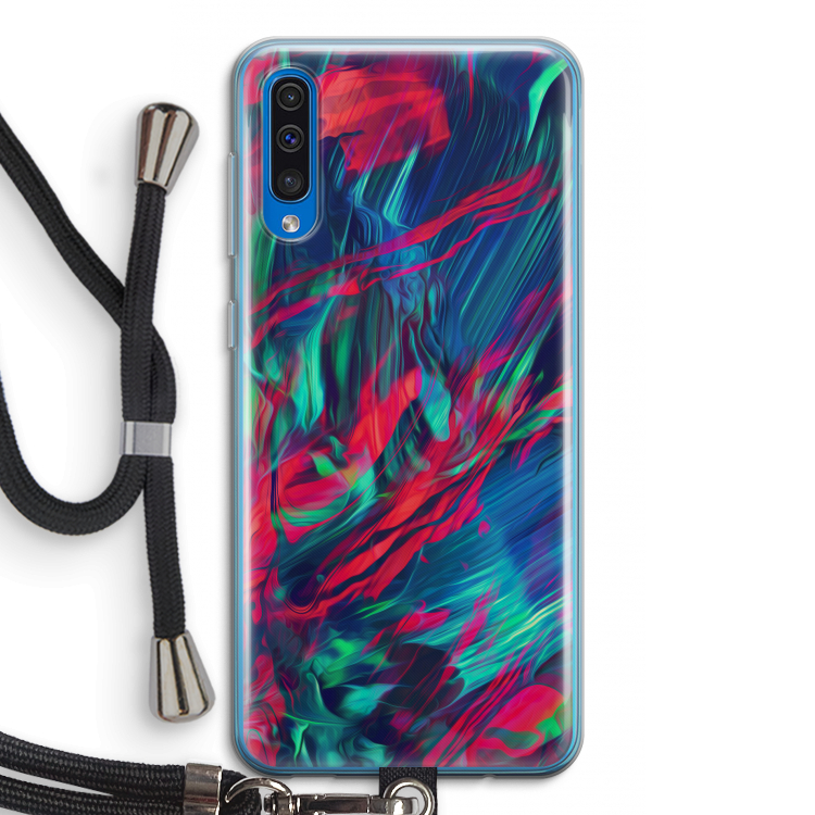 Pilgrims Of The Sea: Samsung Galaxy A50 Transparant Hoesje met koord