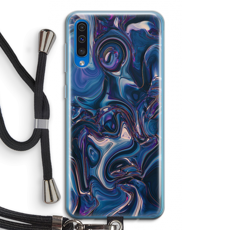 Mirrored Mirage: Samsung Galaxy A50 Transparant Hoesje met koord