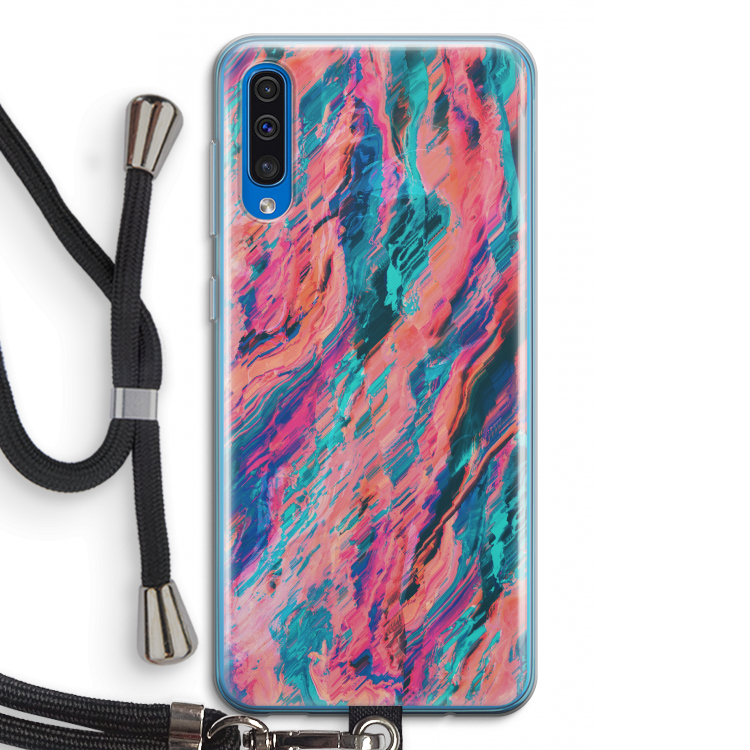 Electric Times: Samsung Galaxy A50 Transparant Hoesje met koord