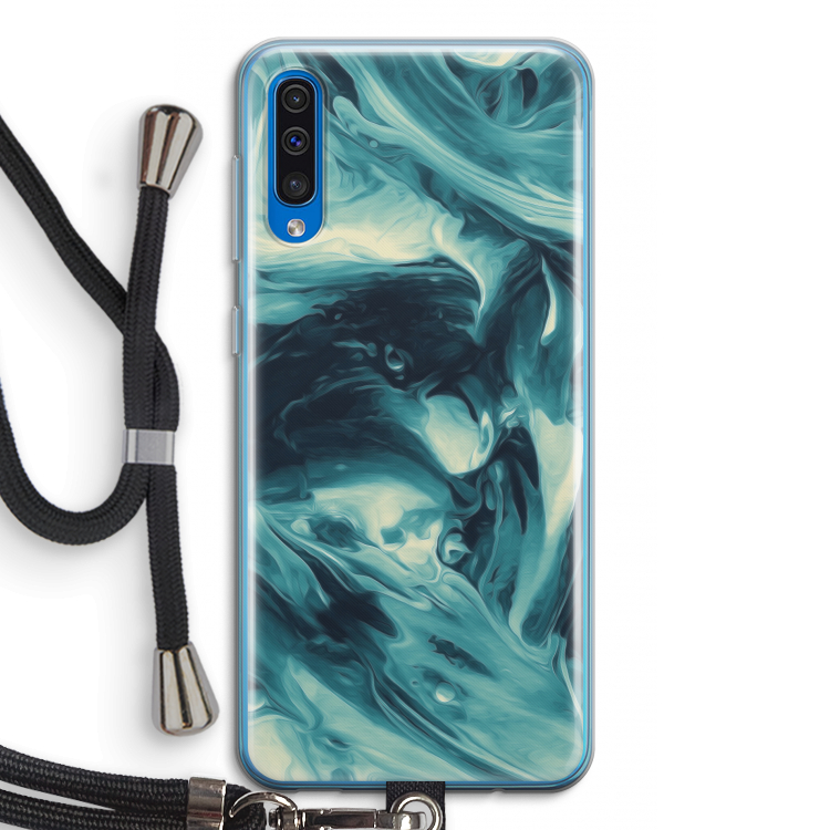 Dreaming About Whales: Samsung Galaxy A50 Transparant Hoesje met koord