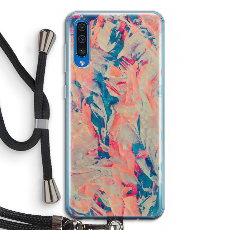 Alone: Samsung Galaxy A50 Transparant Hoesje met koord