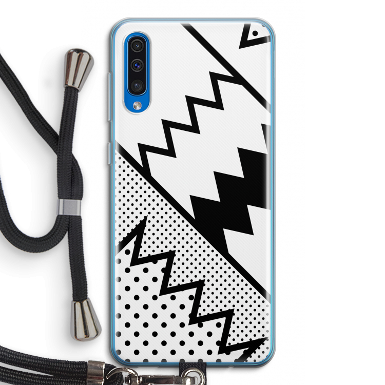 Pop Art #5: Samsung Galaxy A50 Transparant Hoesje met koord