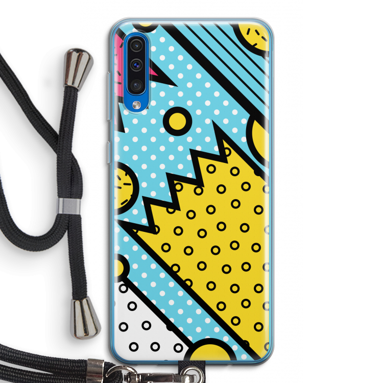 Pop Art #1: Samsung Galaxy A50 Transparant Hoesje met koord