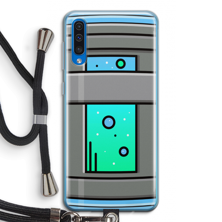 Chug Bottle: Samsung Galaxy A50 Transparant Hoesje met koord
