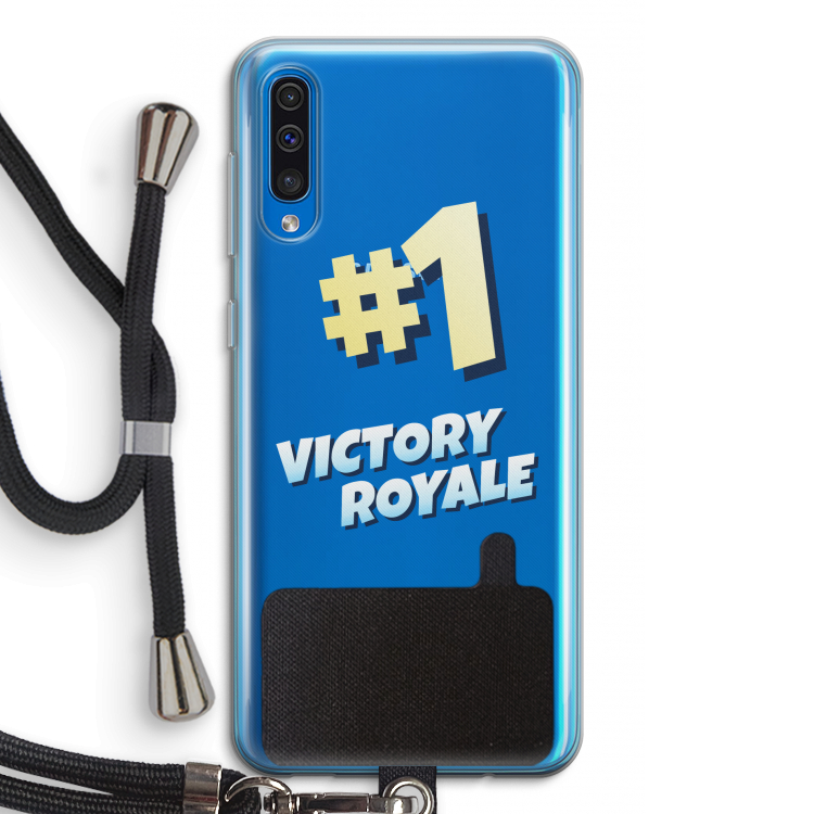Victory Royale: Samsung Galaxy A50 Transparant Hoesje met koord