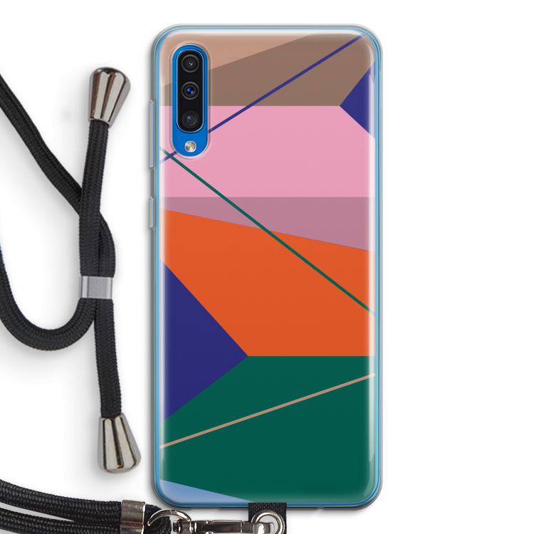 Gestalte 1: Samsung Galaxy A50 Transparant Hoesje met koord