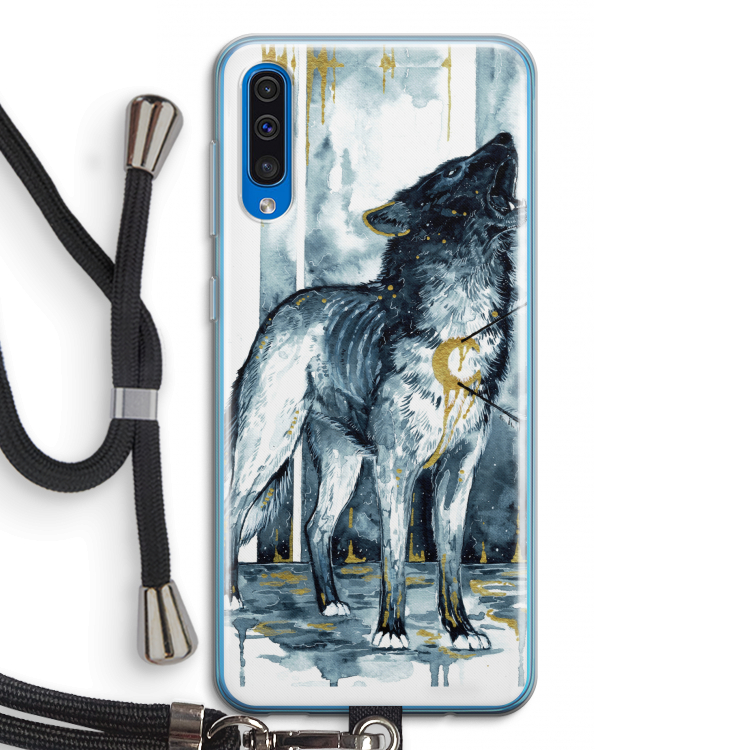 Bleeding Soul: Samsung Galaxy A50 Transparant Hoesje met koord