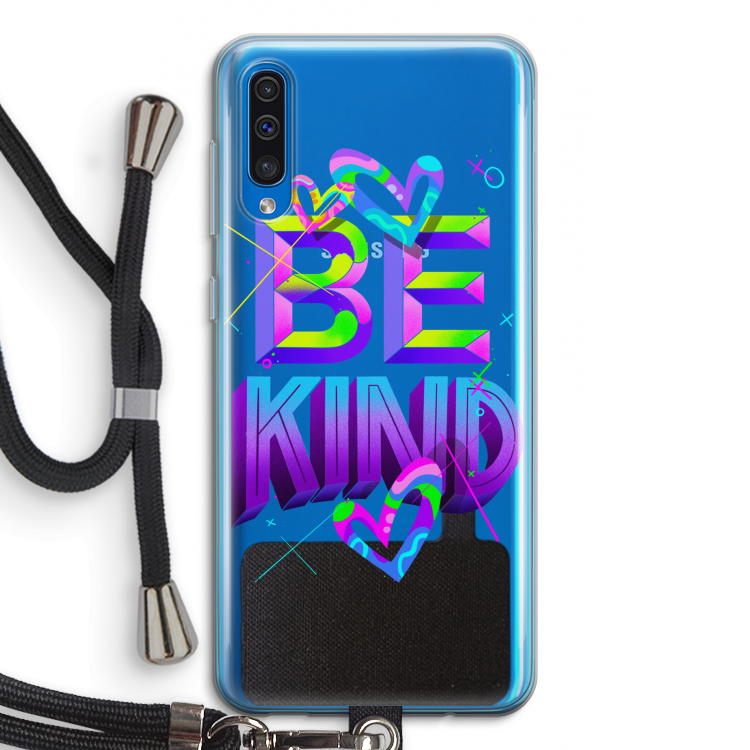 Be Kind: Samsung Galaxy A50 Transparant Hoesje met koord