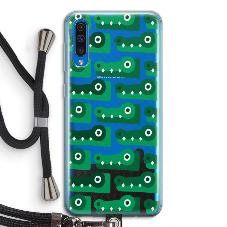 Crocs: Samsung Galaxy A50 Transparant Hoesje met koord