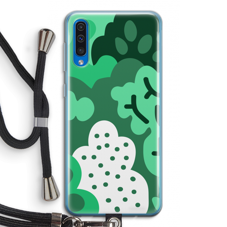 Bushes: Samsung Galaxy A50 Transparant Hoesje met koord
