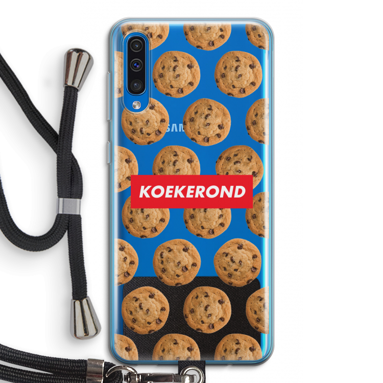 Koekerond: Samsung Galaxy A50 Transparant Hoesje met koord