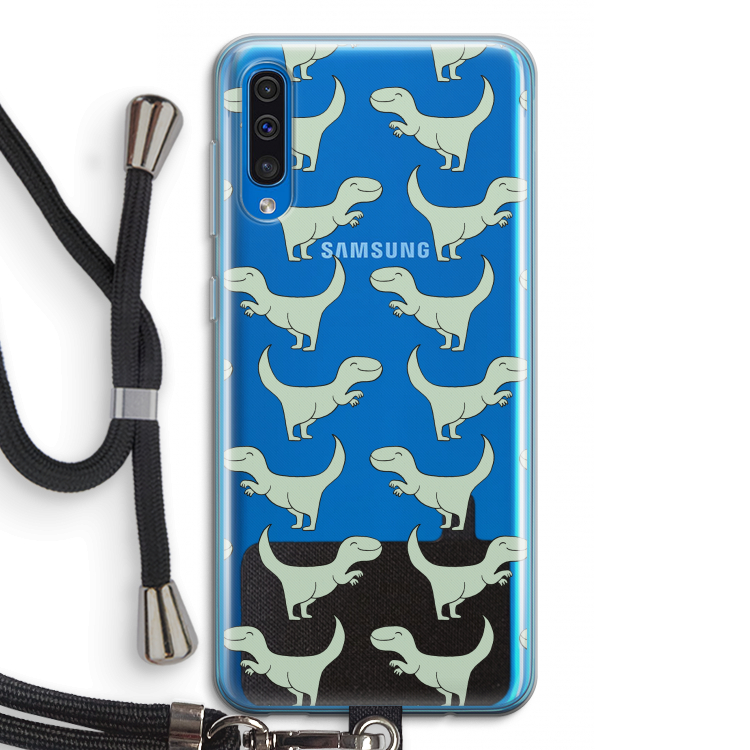 Dinos: Samsung Galaxy A50 Transparant Hoesje met koord