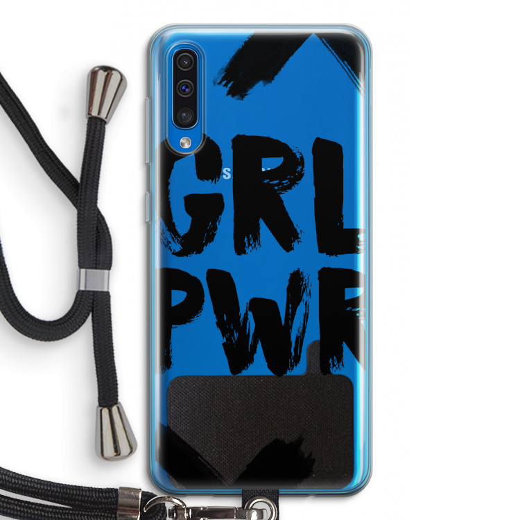 Girl Power #2: Samsung Galaxy A50 Transparant Hoesje met koord