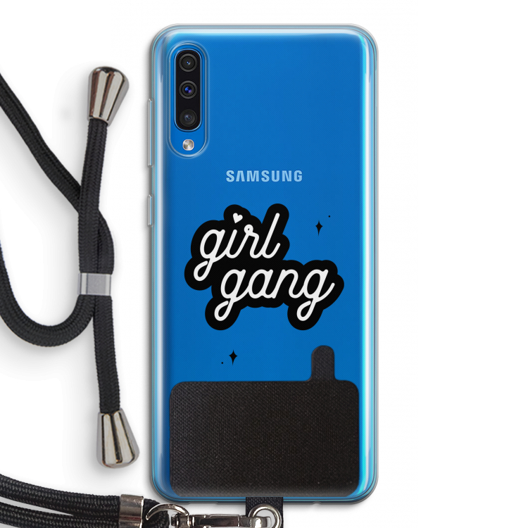 Girl Gang: Samsung Galaxy A50 Transparant Hoesje met koord