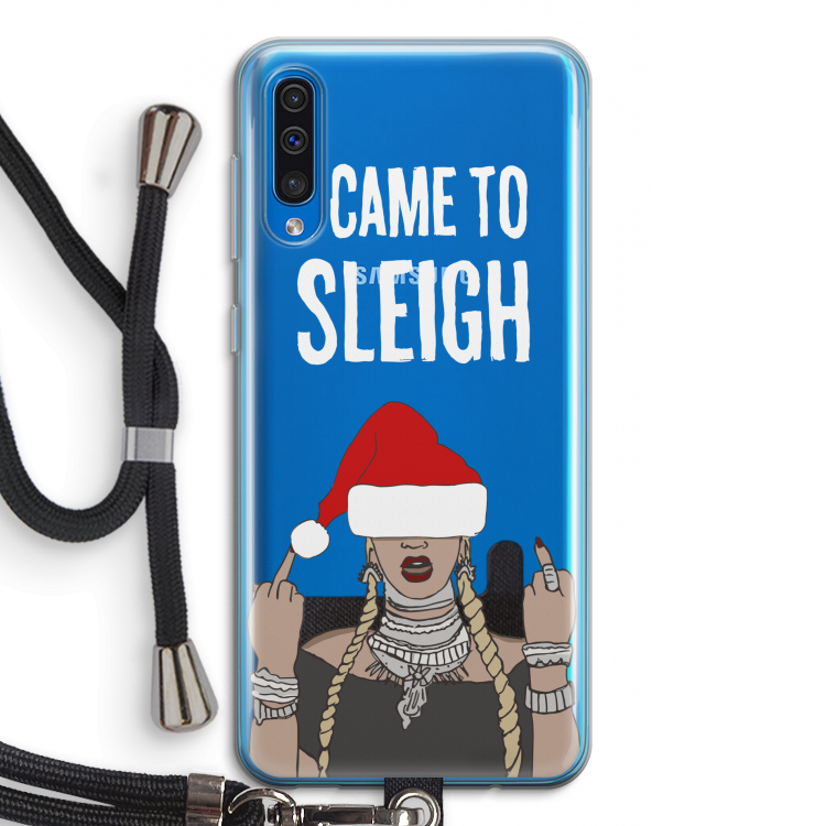 Came To Sleigh: Samsung Galaxy A50 Transparant Hoesje met koord