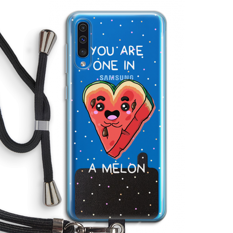 One In A Melon: Samsung Galaxy A50 Transparant Hoesje met koord