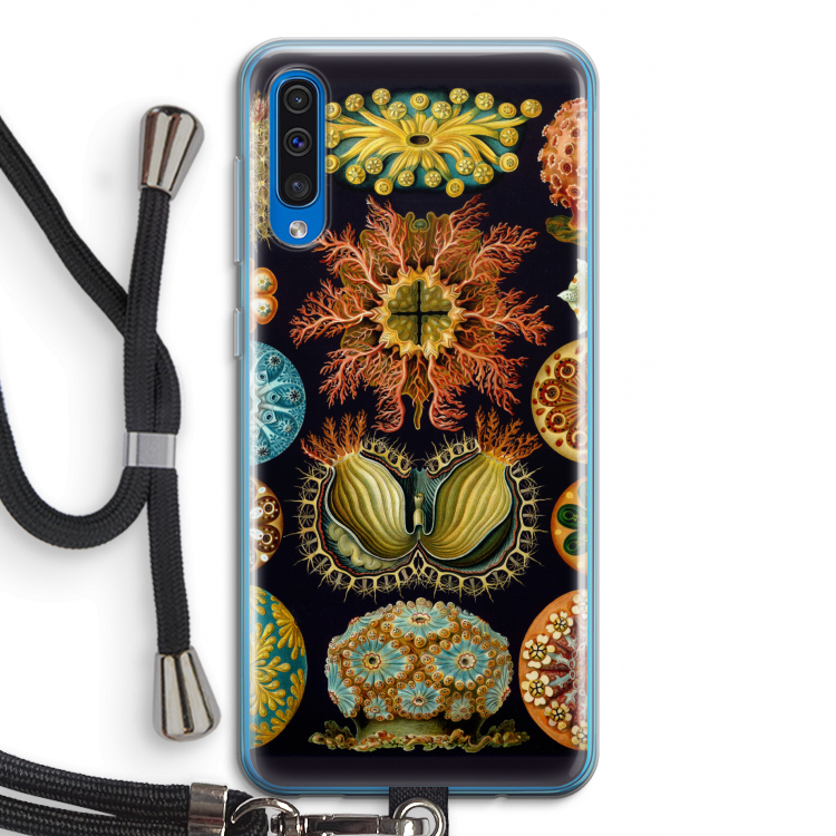 Haeckel Ascidiae: Samsung Galaxy A50 Transparant Hoesje met koord