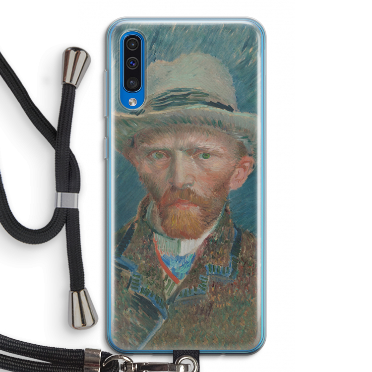 Van Gogh: Samsung Galaxy A50 Transparant Hoesje met koord