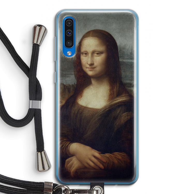 Mona Lisa: Samsung Galaxy A50 Transparant Hoesje met koord