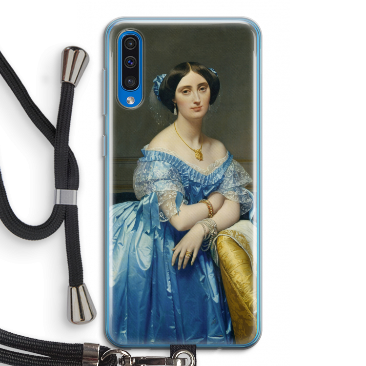 Eleonore: Samsung Galaxy A50 Transparant Hoesje met koord
