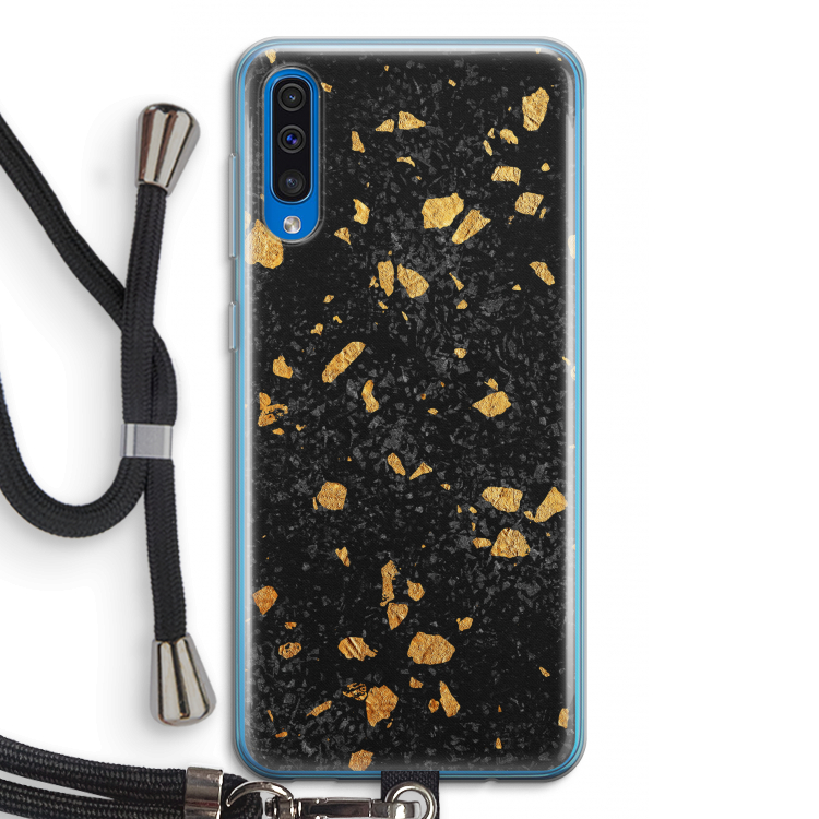 Terrazzo N°7: Samsung Galaxy A50 Transparant Hoesje met koord