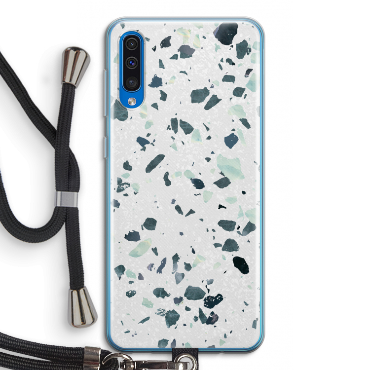 Terrazzo N°2: Samsung Galaxy A50 Transparant Hoesje met koord