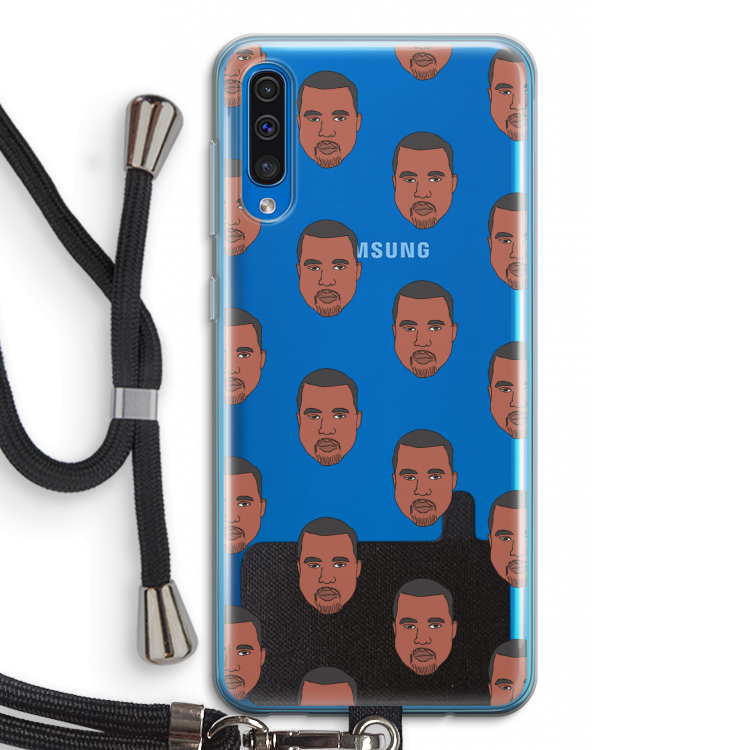 Kanye Call Me?: Samsung Galaxy A50 Transparant Hoesje met koord