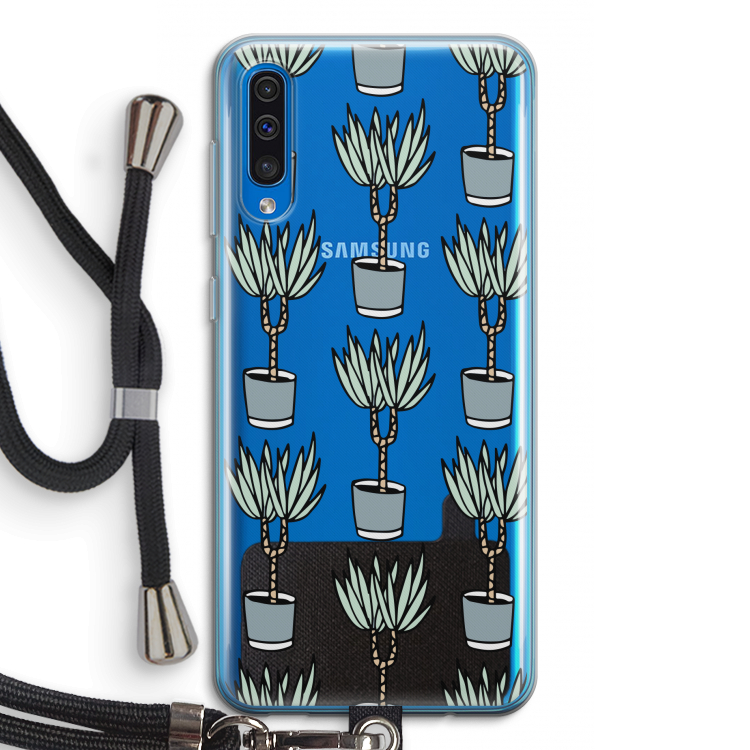 Boompje: Samsung Galaxy A50 Transparant Hoesje met koord
