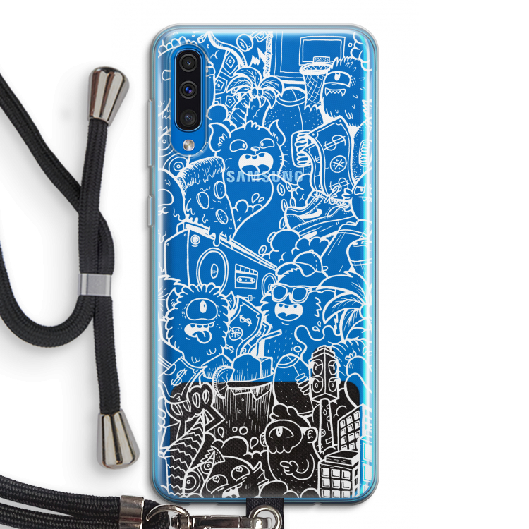 Vexx City #2: Samsung Galaxy A50 Transparant Hoesje met koord