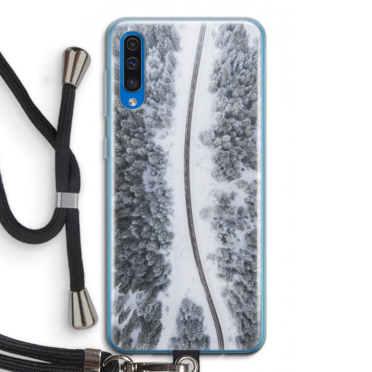 Snøfall: Samsung Galaxy A50 Transparant Hoesje met koord