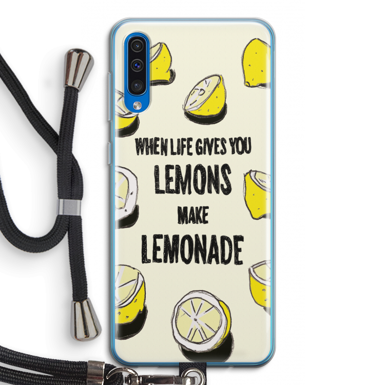 Lemonade: Samsung Galaxy A50 Transparant Hoesje met koord