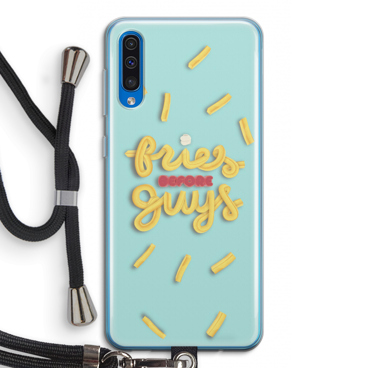 Always fries: Samsung Galaxy A50 Transparant Hoesje met koord