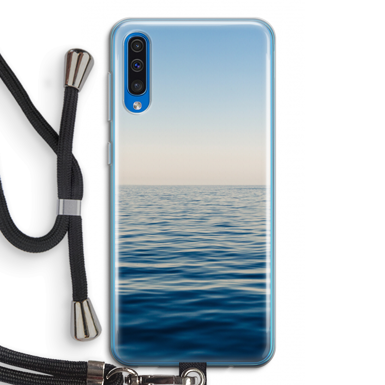 Water horizon: Samsung Galaxy A50 Transparant Hoesje met koord